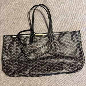 Black Printed Tote Bag